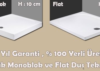 Kare ve Dikdrötgen Monoblok Duş Tekneleri