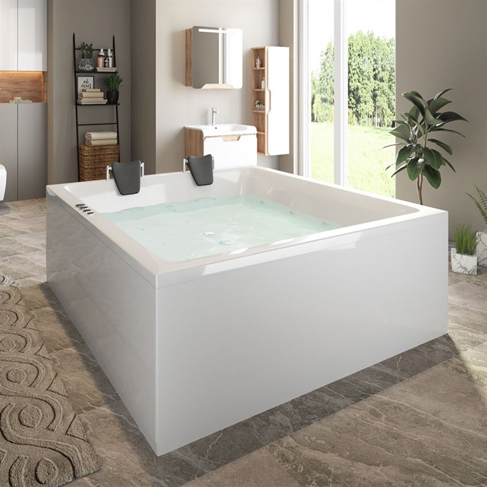 160×160 kare çift kişilik jakuzi