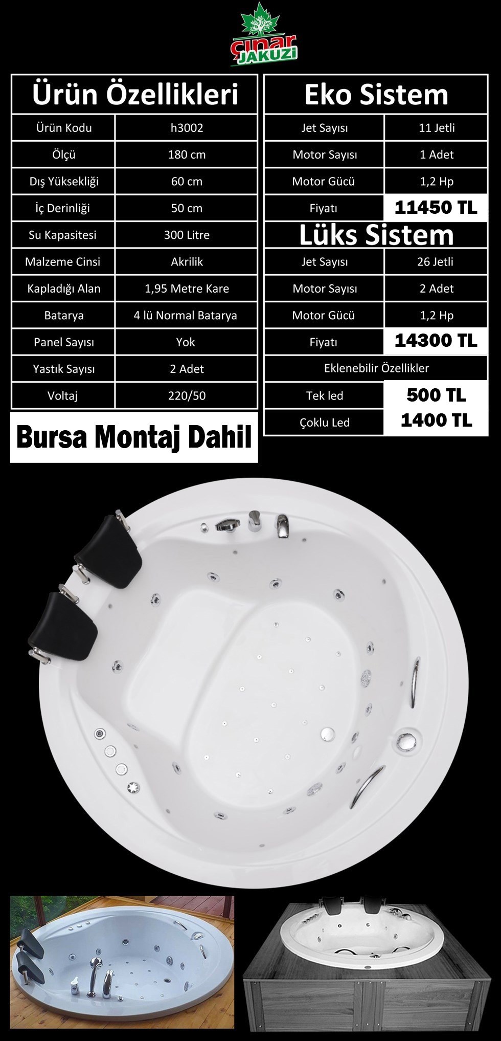 Tam Yuvarlak Jakuziler