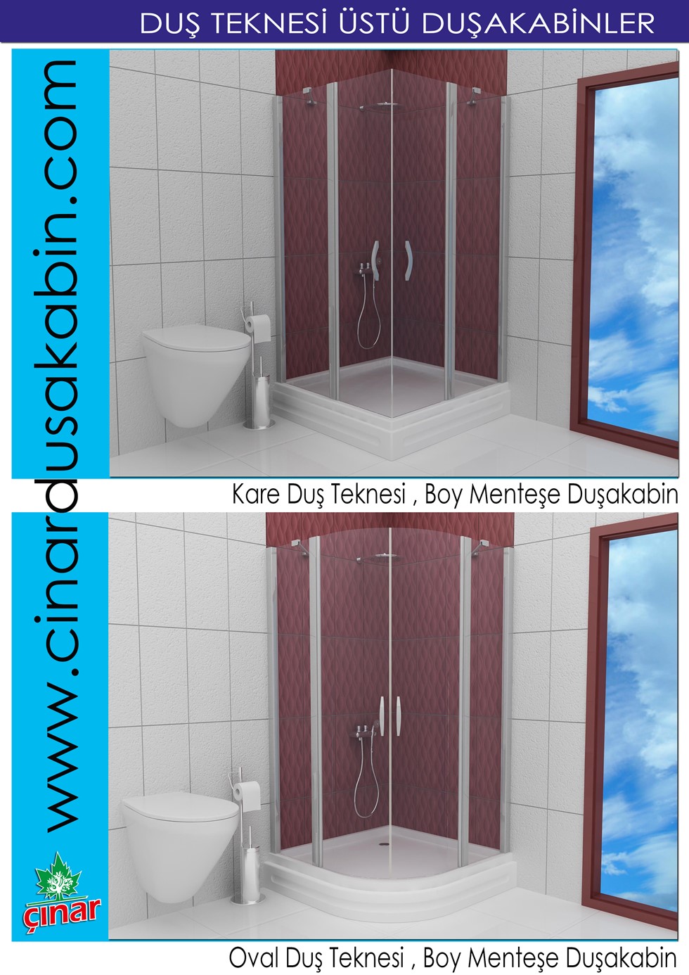 Duş Tekneli Duşakabinler