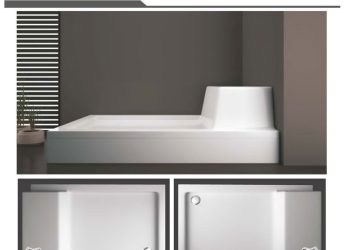 Oturmalı Dikdörtgen Duş Tekneleri