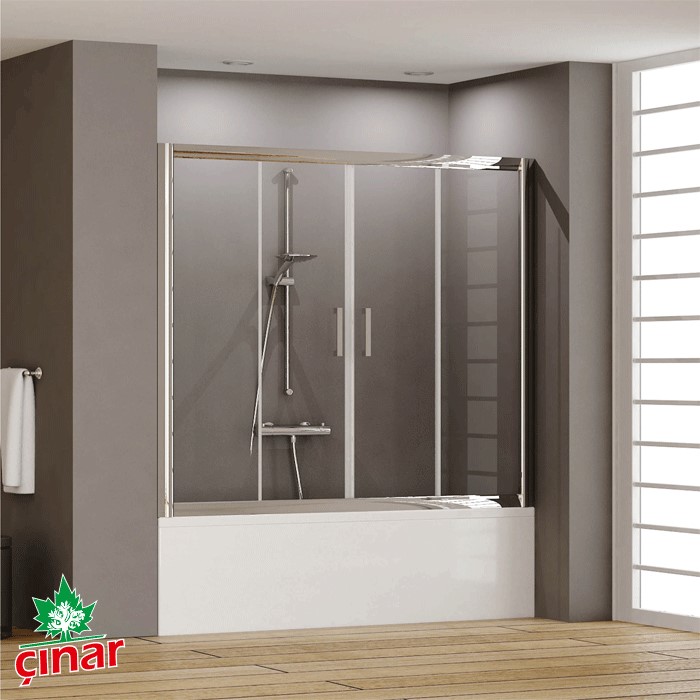 Küvet Üzeri 5 mm Temperli Cam Duşakabin