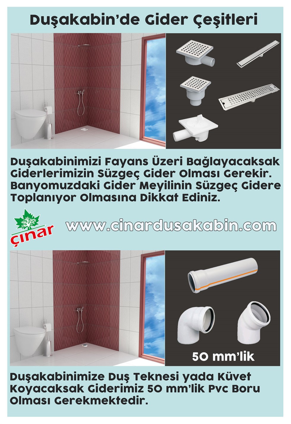 Duşakabin Gideri Nasıl Olmalı